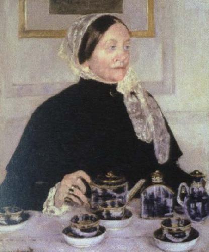 Mary Cassatt lady at the tea table